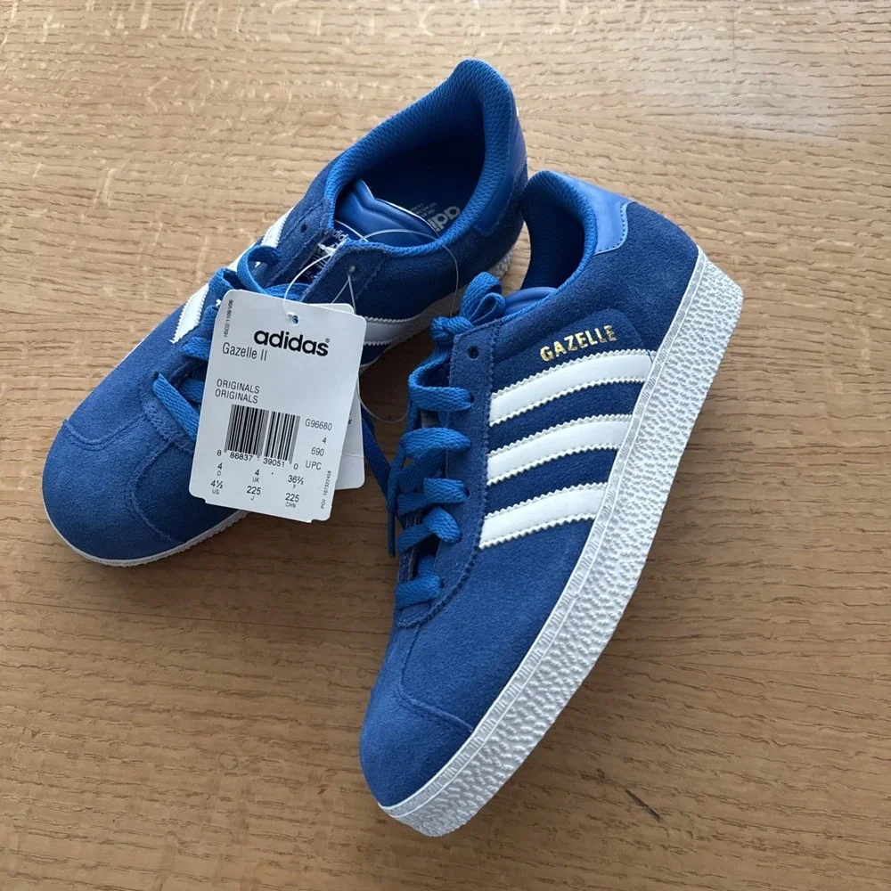 Adidas Gazelle Royal Blue White G96680 Men's 4.5 BNWT DS